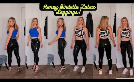 Honey Birdette Latex yoga pants Try On Haul - What Does Latex Feel Like?