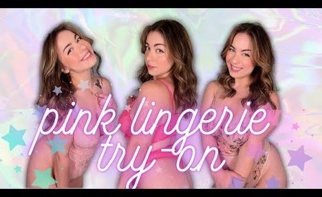 TRANSPARENT Pink Lingerie Try-On!