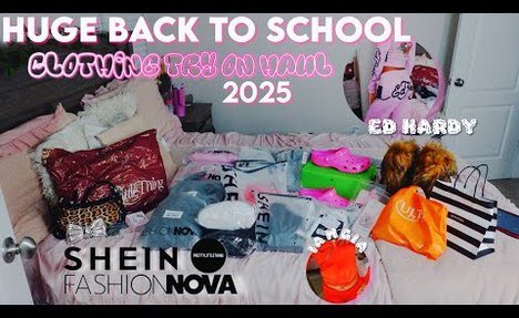 giant BACK TO SCHOOL CLOTHING TRY ON HAUL 2025 | Shein, PLT, Fashion Nova, Etc.