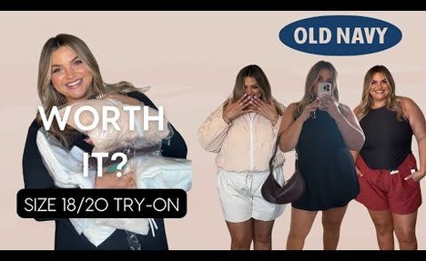 Plus Size older Navy Activewear Try-On Haul | What Fits & What Fails ( Size 18/20 Review)