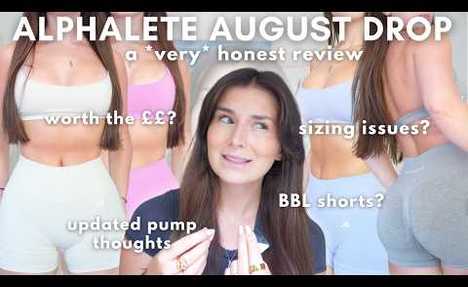 ALPHALETE AUGUST DROP | BRUTALLY honest video | new pump, updates + tennis sets? *in depth*