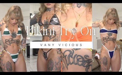 Vany Vicious Summer Micro  string bikini Try On