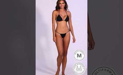 swimsuit NEGRO BRONCEADOR TRI&Aacute;NGULO MUJER CHAMELA 28475