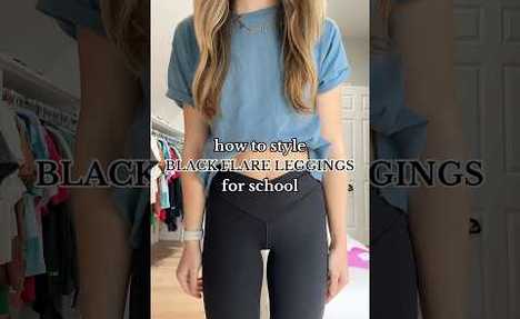 how to style black FLARE leggings