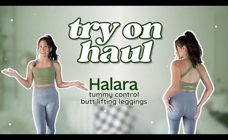 halara tummy control ass lifting yoga pants try on haul | we're getting SNATCHED
