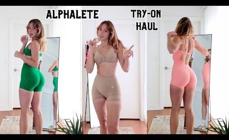 Alphalete PUMP collection try-on HAUL + squat test