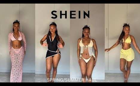 shein bikini try on haul, spring has sprung 