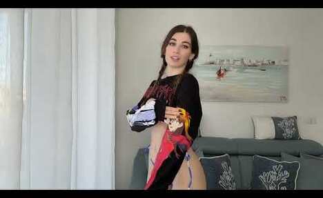 Playful Stripes & Anime Style  microkini Try-On