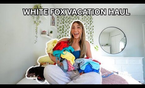 large White Fox Vacation TRY ON Haul