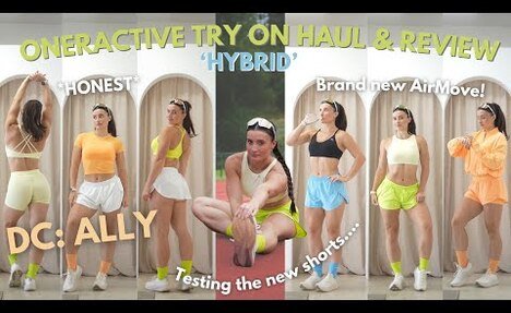 OnerActive *HONEST*  try on haul & video review | HYBRID | Brand new AIRMOVE collection | discount code!