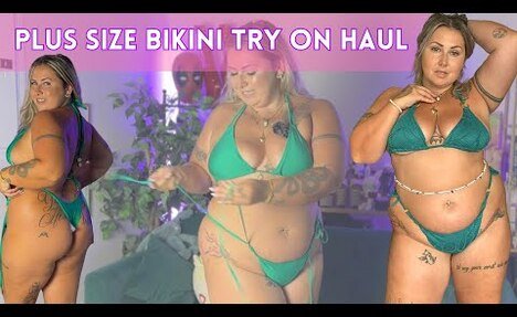 ☀️ Curvy girl  tankini Haul | bikini Village Try-On & review