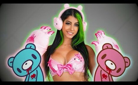 [4K] GLOOMY BEAR LINGERIE Try-On - MOEFLAVOR