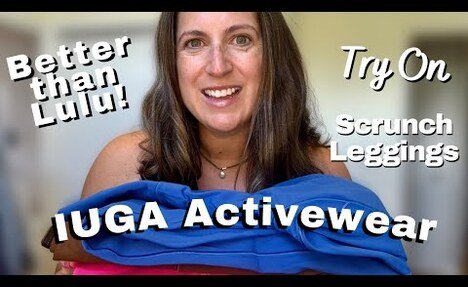 Affordable SCRUNCH yoga pants?? | IUGA Honest vlog + Try-On Haul