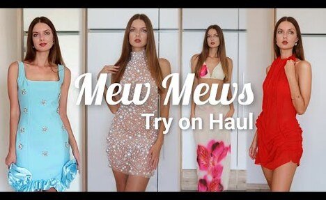 MEW MEWS CLOTHING TRY ON HAUL | luxury dresses and bikini