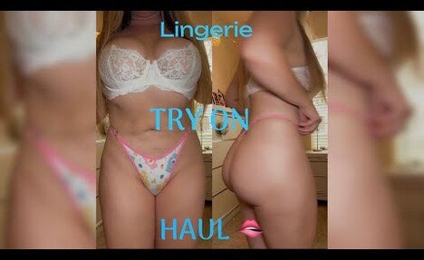 Transparent Amazon Cartoon V-String Try On Haul