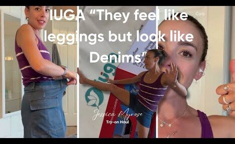 IUGA Try-On Haul &ldquo; feels like leggings looks like denim&rdquo;