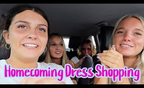 Homecoming Dress Shopping Try On With Friends!