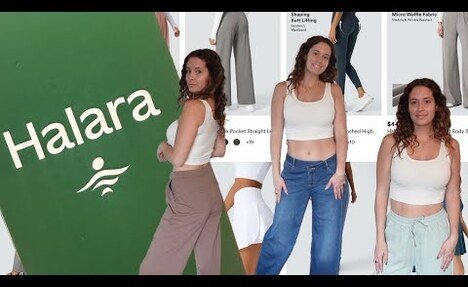 Halara Try-On Haul 2025 with my honest vlog | Work Pants, tights, Activewear (Gifted)