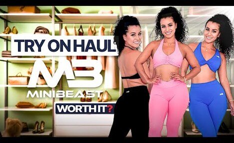 MiniBeast Activewear Try-On Haul | Best tights & sports Bra for babe 2025