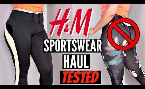 H&M Try On Haul | sportswear leggings 2017