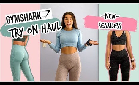 NEW GYMSHARK SEAMLESS yoga pants | Try On Haul & video review - Sizing & the Inside Scoop!