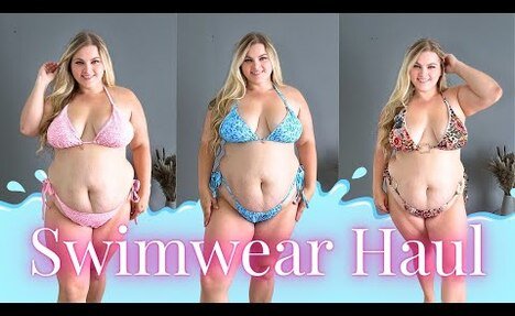 Summer Swimwear Haul |  thong bikini Try-On for Plus Size Bodies