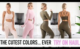 exercising & yoga pants Try On Haul || NEW COLORS!!! OBSESSED!