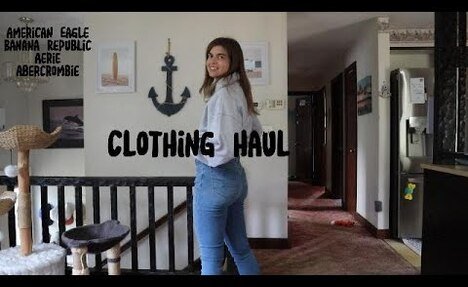 Back to School Fall Clothing Haul- Try on Haul- AE, Aerie, Abercrombie, BR