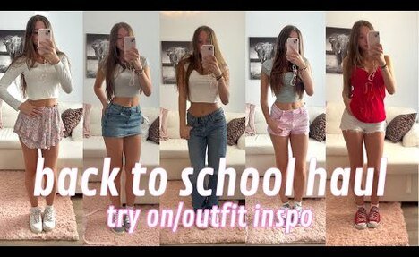 back to school clothing haul 2025 || back to school outfit inspo *try on haul*