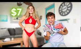 CHEAP Bikini try on haul | Matt and Abby