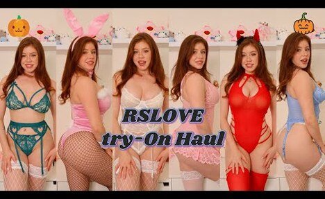 Seductive Lingerie Try-On Haul for Halloween | RSLOVE