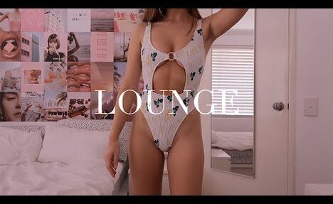 Stunning Bikini Try-On Haul with Lounge Underwear ♡