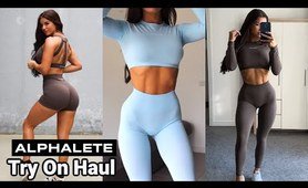 Alphalete Try On Haul | Seamless Leggings, Bras & Shorts | YouTube video try on