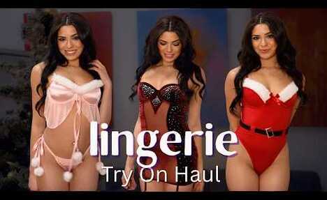 Festive Lingerie Try-On Haul: Unwrap Your Holiday Spirit!
