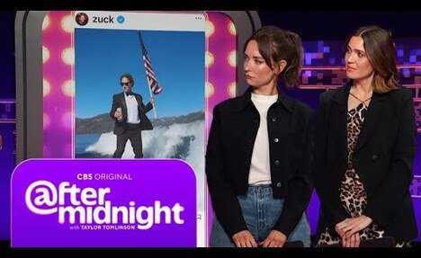 Mandy Moore and Milana Vayntrub Surf the Web with Mark Zuckerberg
