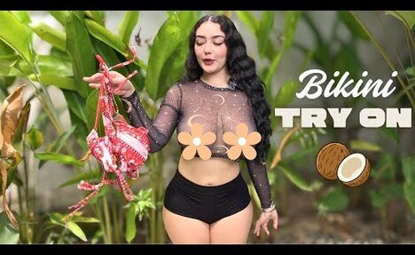 Sizzling Red Bikini Try-On Haul | 4K Summer Vibes