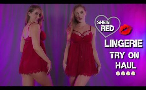 Daring Lingerie Try-On Haul | Scarlet Chase Shines in Red
