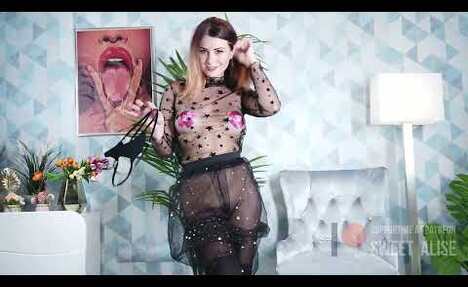 Daring Fishnet Tights & Lingerie Try-On Haul with Sweet Alise