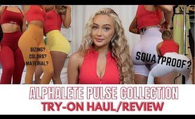 ALPHALETE NEW PULSE COLLECTION TRY ON HAUL & clothing haul | Fave Activewear, leggings, shorts, etc