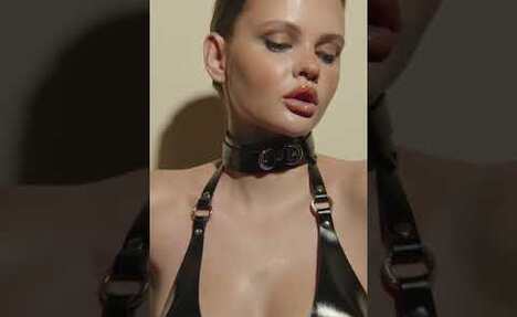 Pamela Leather Fullbody Try-On Haul | Luxurious Lingerie