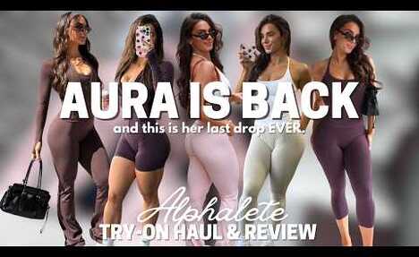 Unveiling AURA: Alphalete Try-On Haul & Review for Athleisure Lovers