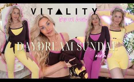 VITALITY Daydream Sundae Try-On Haul | Playful Activewear Review