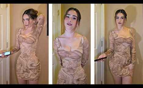 Stunning Lingerie Try-On Haul: TIK TOK STAR 46 Shines Bright