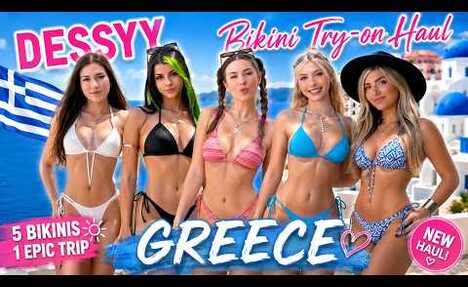 Dazzling Dessyy Bikini Try-On Haul in Gorgeous Greece!