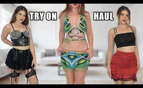 Fierce Fashion: Mini Skirt Try-On Haul in Lingerie Style!