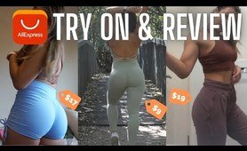 AliExpress fitness Try On Haul & Try On Haul March 2022 | Leggings, Shorts, yoga pants Bras | Hit or Miss?