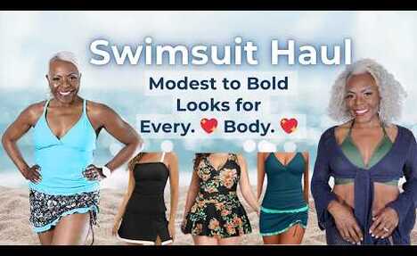 Fabulous Swimwear Try-On Haul for Women Over 50 | Angel Cornelius