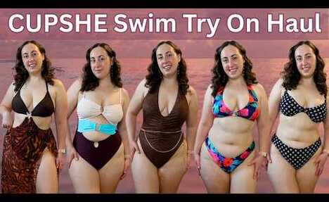 Stunning Bikini Try-On Haul | CUPSHE Swimwear for Bigger Busts