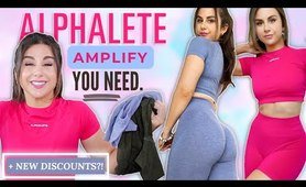 ALPHALETE AMPLIFY leggings YOU NEED! ALPHALETE AMPLIFY TRY ON HAUL clothing haul + DISCOUNT CODE #ALPHALETE