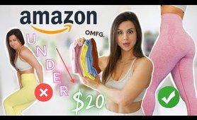Amazon SEAMLESS sports UNDER $20! | Amazon fitness tights try on haul review! Running Girl, SUUKSESS